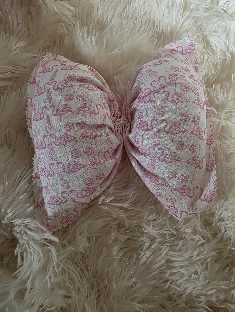19"-24" Pink Flamingo Large Bow for Porch Geese